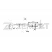 GF-2289 ZEKKERT Газова пружина кришка багажника