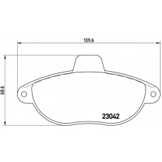 FK20270 KAISHIN Комплект гальмівних колодок дисковий гальм