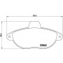 FK20270 KAISHIN Комплект гальмівних колодок дисковий гальм