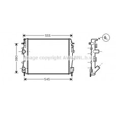 RTA2325 AVA QUALITY COOLING Радіатор охолодження двигуна