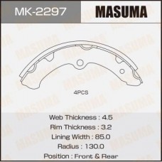MK-2297 MASUMA Комплект гальмівних колодок