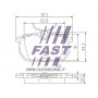 FT29035 FAST Комплект гальмівних колодок дисковий гальм