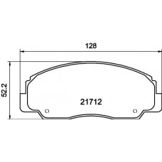 MDB1436 MINTEX Комплект гальмівних колодок дисковий гальм