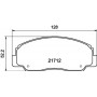 8DB 355 009-781 HELLA PAGID Комплект гальмівних колодок дисковий гальм
