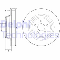 BG4782C DELPHI Гальмівний диск