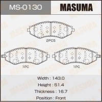 MS-0130 MASUMA Комплект гальмівних колодок