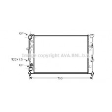 AIA2123 AVA QUALITY COOLING Радіатор охолодження двигуна