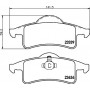 8DB 355 009-891 HELLA PAGID Комплект гальмівних колодок дисковий гальм