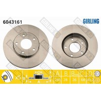 6043161 GIRLING Гальмівний диск