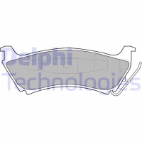 LP1501 DELPHI Комплект гальмівних колодок дисковий гальм
