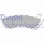 LP1501 DELPHI Комплект гальмівних колодок дисковий гальм