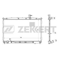 MK-1477 ZEKKERT Радіатор охолодження двигуна