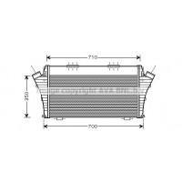 Интеркулер AVA QUALITY COOLING OLA4401