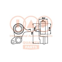 127-06031 IAP QUALITY PARTS Натяжний ролик ремінь ГРМ