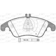 BPA1304.00 OPEN PARTS Комплект гальмівних колодок дисковий гальм