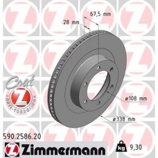 590.2586.20 ZIMMERMANN Гальмівний диск