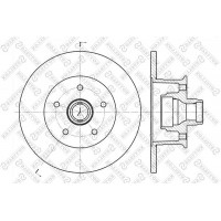 6020-4720-SX STELLOX Гальмівний диск