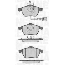 363916060136 MAGNETI MARELLI КомплеК т гальмівних колодок, дискове гальмо