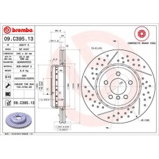 09.C395.13 BREMBO Гальмівний диск