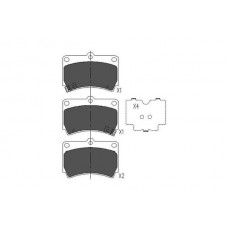 KBP-4501 KAVO PARTS Комплект гальмівних колодок дисковий гальм