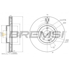 CD5379V BREMSI Гальмівний диск