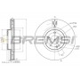 CD5379V BREMSI Гальмівний диск