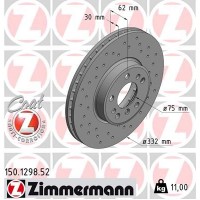 150.1298.52 ZIMMERMANN Гальмівний диск