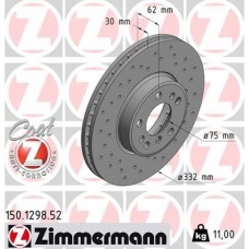 150.1298.52 ZIMMERMANN Гальмівний диск