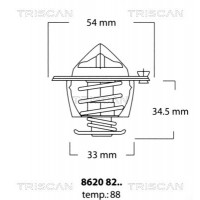 8620 8288 TRISCAN Термостат охолоджувальна рідина