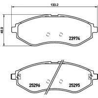 MDB3214 MINTEX Комплект гальмівних колодок дисковий гальм