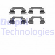 LX0425 DELPHI Комплектуючі колодки дискового гальма