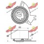 03.82088 AUTOKIT Натяжний ролик ремінь ГРМ