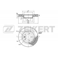 BS-6164 ZEKKERT Гальмівний диск