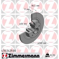 470.2429.00 ZIMMERMANN Гальмівний диск
