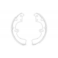 KBS-9918 KAVO PARTS Комплект гальмівних колодок