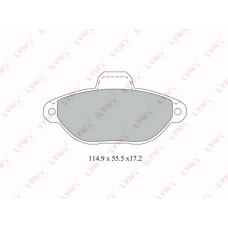 BD-2815 LYNXauto Комплект гальмівних колодок дисковий гальм