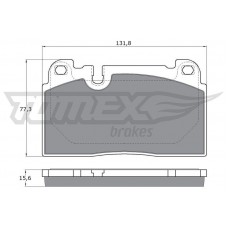 TX 17-14 TOMEX Brakes КомплеК т гальмівних колодок, дискове гальмо
