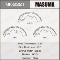 MK-2321 MASUMA Комплект гальмівних колодок