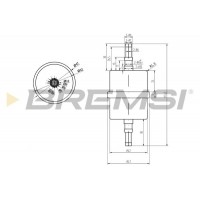 FE0035 BREMSI Паливний фільтр