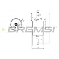 FE0035 BREMSI Паливний фільтр
