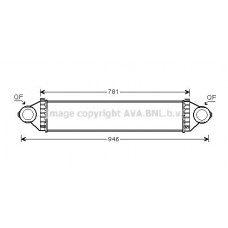 MSA4368 AVA QUALITY COOLING Интеркулер