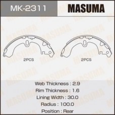 MK-2311 MASUMA Комплект гальмівних колодок