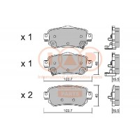 704-13112P IAP QUALITY PARTS КомплеК т гальмівних колодок, дискове гальмо