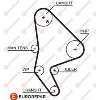 1633126180 EUROREPAR Зубчастий ремінь