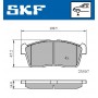 VKBP 80542 SKF Комплект гальмівних колодок дисковий гальм