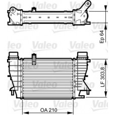 818251 VALEO Интеркулер