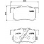 8DB 355 020-021 HELLA Комплект гальмівних колодок, дискове гальмо