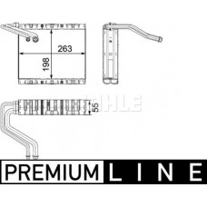 AE 85 000P MAHLE Випарник кондиціонера