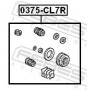 0375-CL7R FEBEST Ремкомплект, Гальмівний супорт