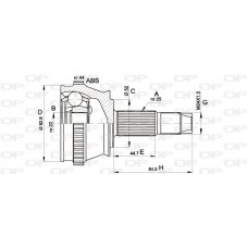 CVJ5210.10 OPEN PARTS Шарнирный комплект, Привідний вал